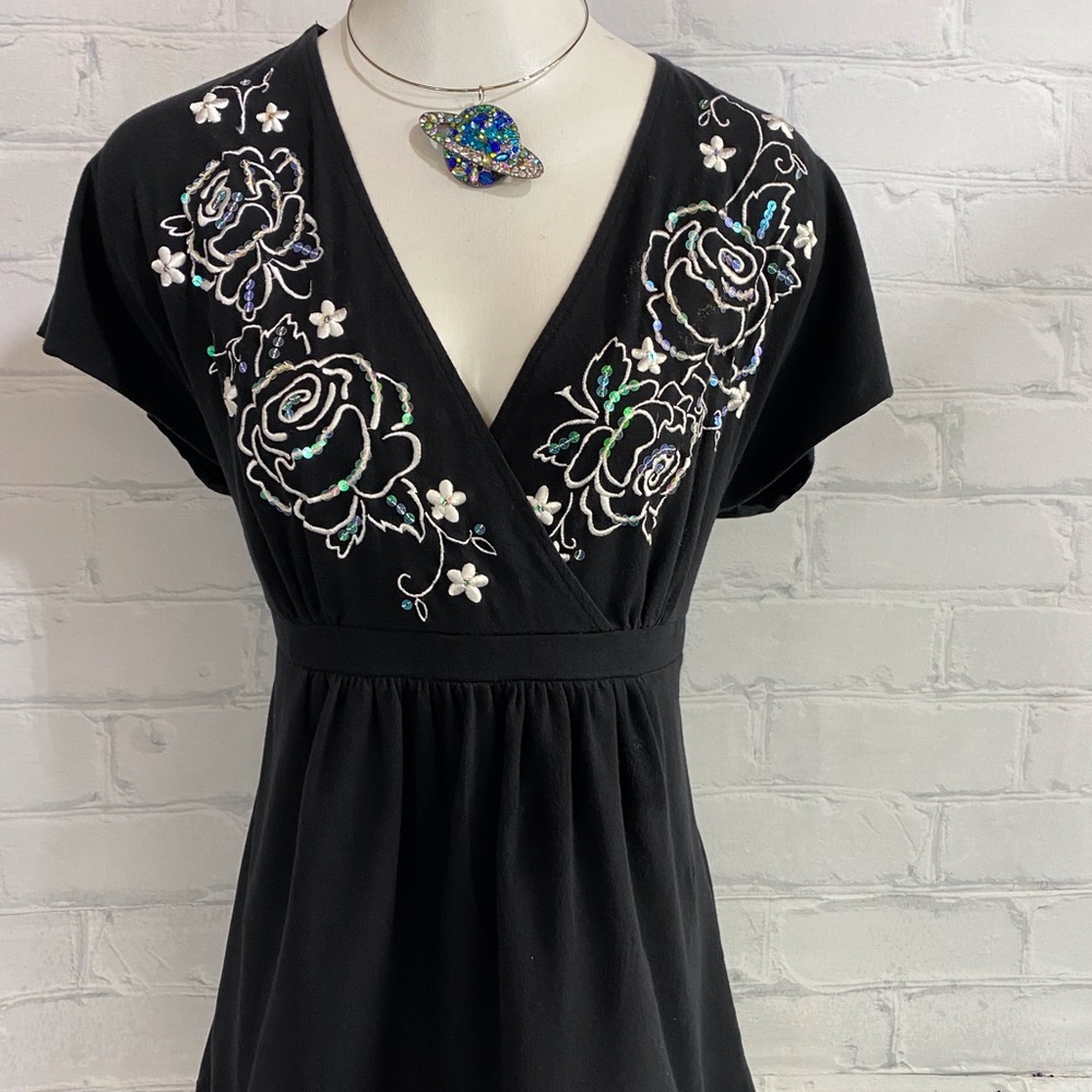 Sequins Floral Top